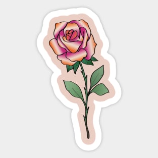 Lgbt Rose Lesbian Flag Colors Colours Sticker